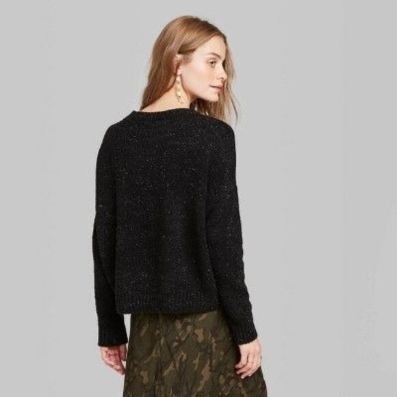 Women's Crewneck Tinsel Sweater Size Medium - Picture 2 of 4